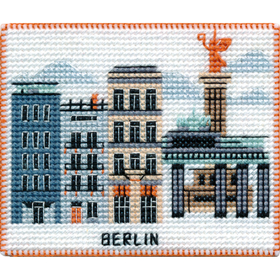 Набор для вышивания Овен №1057 «Столицы мира. Берлин» 9*8 см в интернет-магазине Швейпрофи.рф