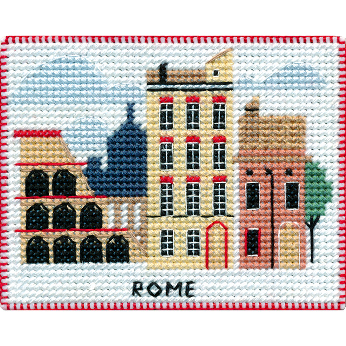 Набор для вышивания Овен №1068 «Столицы мира. Рим» 9*8 см