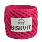 Пряжа Бисквит (Biskvit) (ленточная пряжа) малина