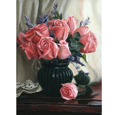 Картина по номерам Molly KH0052  «Розы»  15*20 см в интернет-магазине Швейпрофи.рф