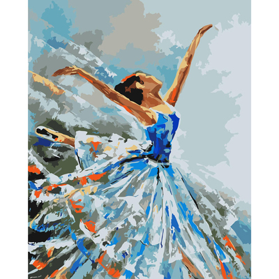 Картина по номерам Цветной хамелеон J001 «Балерина» в интернет-магазине Швейпрофи.рф
