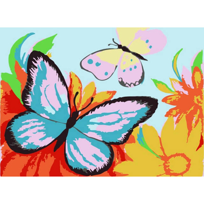 Картина по номерам Цветной хамелеон МА1002 «Разноцветные бабочки» в интернет-магазине Швейпрофи.рф