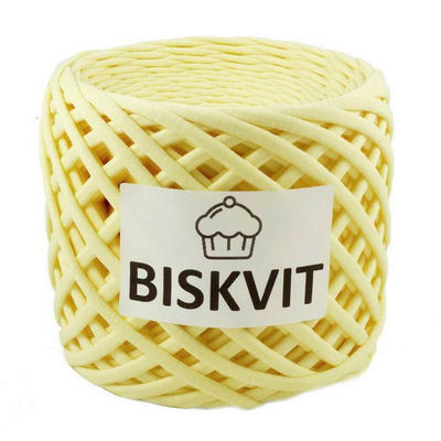 Пряжа Бисквит (Biskvit) (ленточная пряжа) экрю в интернет-магазине Швейпрофи.рф