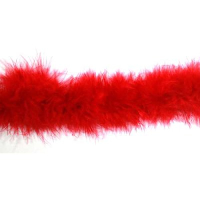 Боа-пух (20 г) 2 м красный в интернет-магазине Швейпрофи.рф