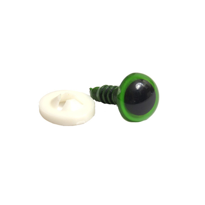 Глаза винтовые Астра 16 мм с фиксатором (уп 24шт) зеленый в интернет-магазине Швейпрофи.рф