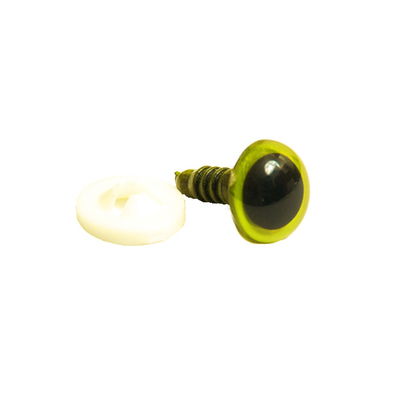 Глаза винтовые Астра 16 мм с фиксатором (уп 24шт) янтарный в интернет-магазине Швейпрофи.рф