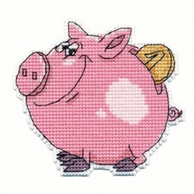 Набор для вышивания Овен №1086 «Свинка-копилка» 9*8 см в интернет-магазине Швейпрофи.рф