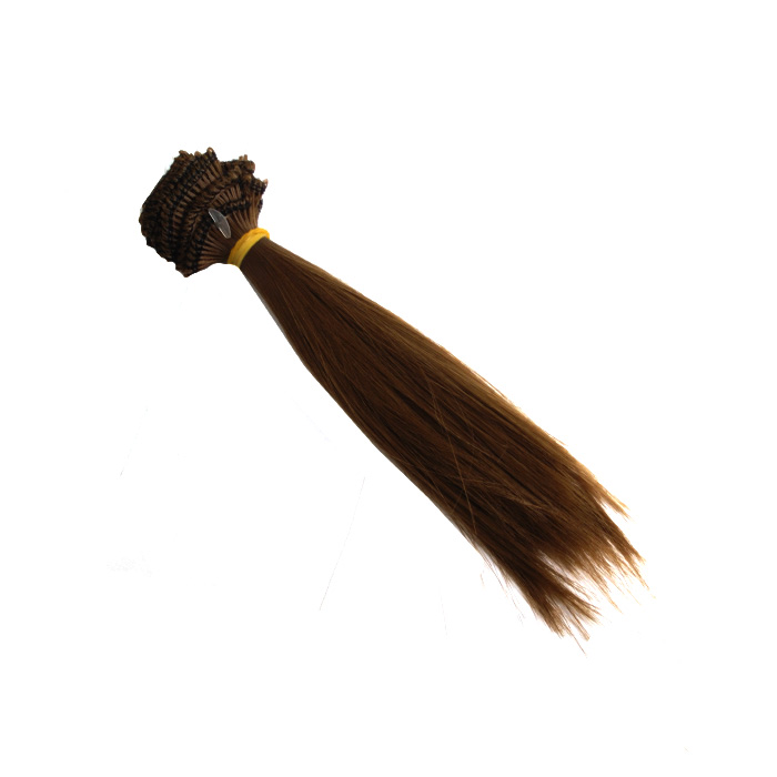 Волосы для кукол Парик QS-10 10 см кудри  каштановый