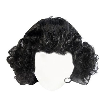 Волосы для кукол Парик QS-10 10 см кудри  чёрный в интернет-магазине Швейпрофи.рф