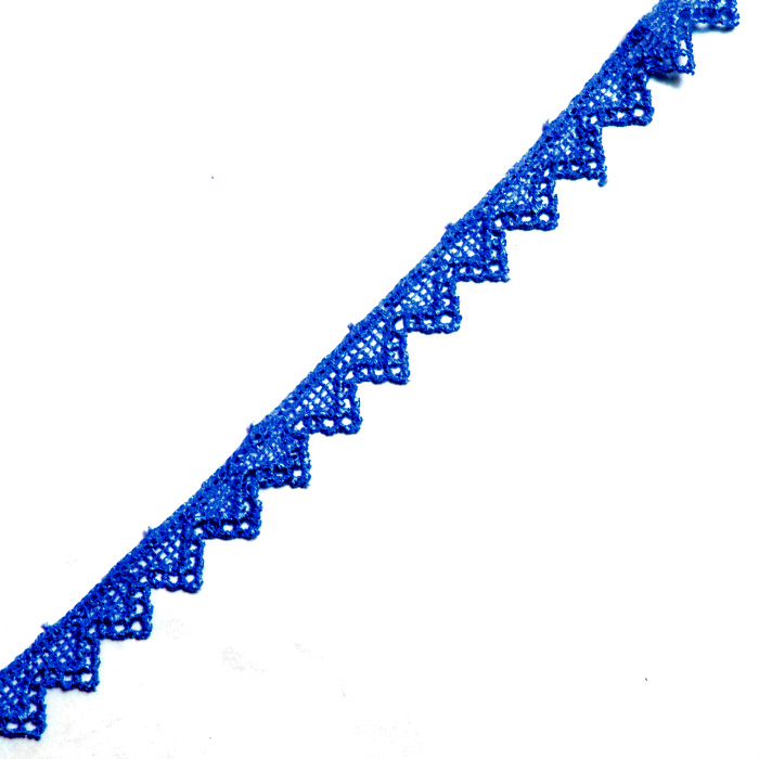 Кружево гипюр  15 мм Р2 (уп.13,71м) т.синий