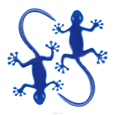 Светоотражающие наклейки на одежду 0165-2001 «Ящерица» уп.2 шт. 7714892 синий в интернет-магазине Швейпрофи.рф