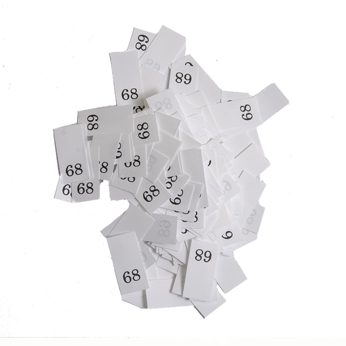 Размерники в пакетике (уп. 1000 шт.) №68 белый