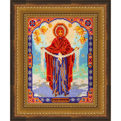 Рамка для икон Кроше №28-Д «Богородица Покрова» (В-174) со стеклом в интернет-магазине Швейпрофи.рф