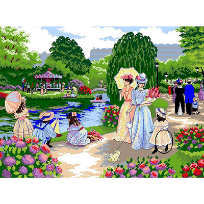 Рисунок на канве Гелиос Г-009 «Таврический сад» 43,5*57 см в интернет-магазине Швейпрофи.рф