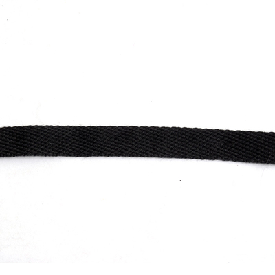 Шнур плоский арт.8515 шир.15 мм (уп 50 м) х/б чёрный в интернет-магазине Швейпрофи.рф