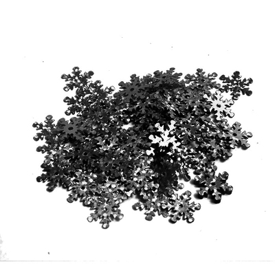 Пайетки «фигурки» Астра снежинки 13 мм (уп. 10 г) 01 серебро в интернет-магазине Швейпрофи.рф