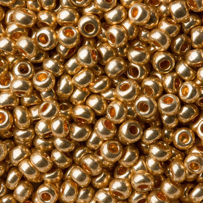 Бисер Preciosa Чехия (уп. 10 г) 18184 золотистый металлик в интернет-магазине Швейпрофи.рф