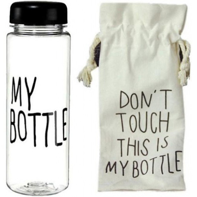 Бутылочка пластиковая «My bottle» в мешке в интернет-магазине Швейпрофи.рф