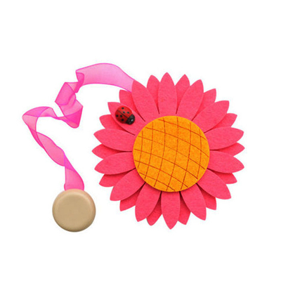 Клипса-магнит для штор с лентой 0368 фетр 549 розовый в интернет-магазине Швейпрофи.рф
