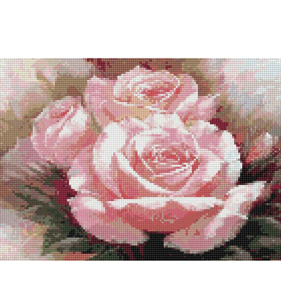 Алмазная мозаика Milato № 114 «Нежная роза» 20*29 см в интернет-магазине Швейпрофи.рф