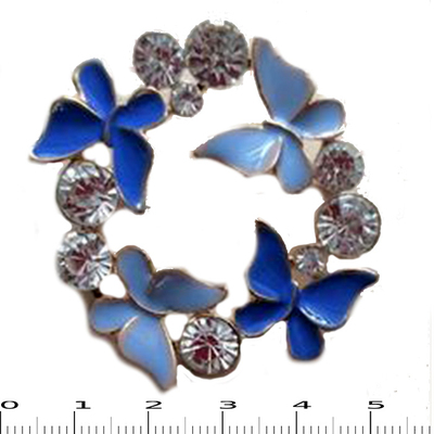 Брошь BR 708 «Кружение бабочек» в интернет-магазине Швейпрофи.рф