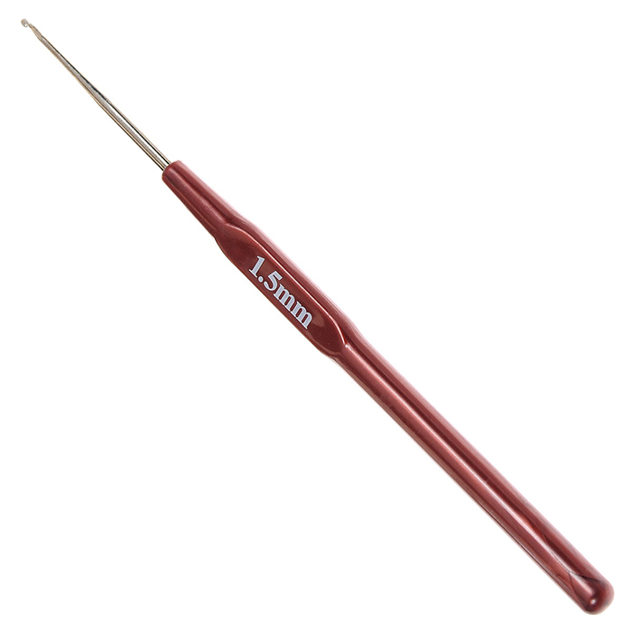 Крючок вязальный HP мет. с пласт.ручкой 14 см 1,5 мм