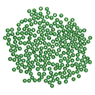 Бусины Астра пластик круглые жемчуг  4 мм (25 г) 038 зелёный