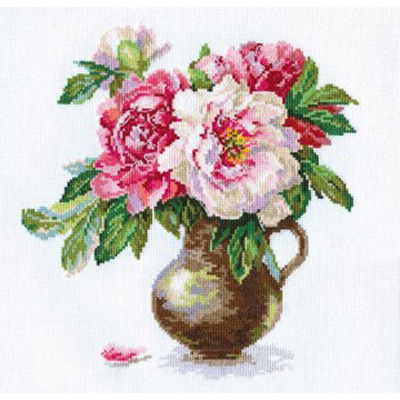 Набор для вышивания Алиса 2-21 «Цветущий сад. Пионы» 25*26 см в интернет-магазине Швейпрофи.рф