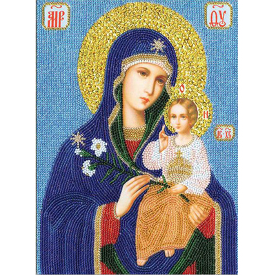 Набор для вышивания Золотое руно РТ-046 «Икона Божией Матери Неувядаемый цвет» 19,1*26,6 см в интернет-магазине Швейпрофи.рф