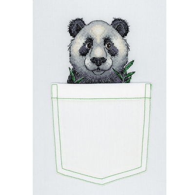 Набор для вышивания М.П.Студия В-241 «Веселая панда» 9*9 см в интернет-магазине Швейпрофи.рф