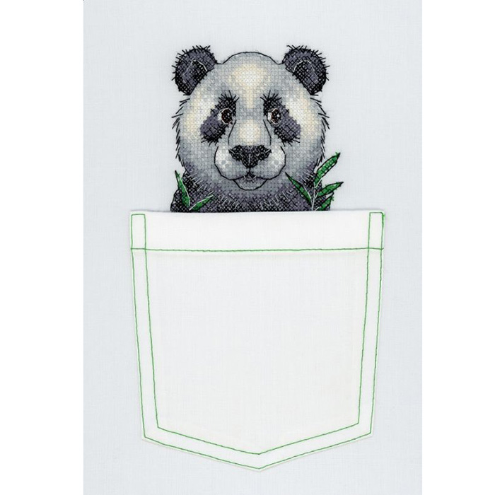 Набор для вышивания М.П.Студия В-241 «Веселая панда» 9*9 см