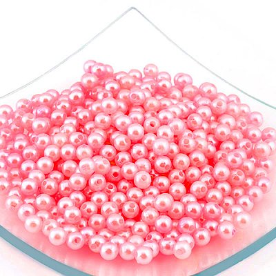 Бусины пластм.  5-6 мм (уп. 10 г) 003 розовый