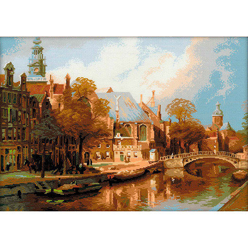 Набор для вышивания Риолис №1189 «Амстердам. Старая церковь» 54*40 см