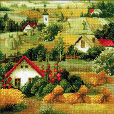 Набор для вышивания Риолис №1569 «Сербский пейзаж» 40*40 см в интернет-магазине Швейпрофи.рф