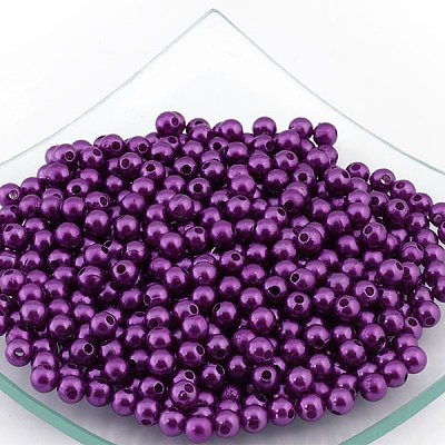 Бусины пластм.  5-6 мм (уп. 10 г) 207 фиолетовый