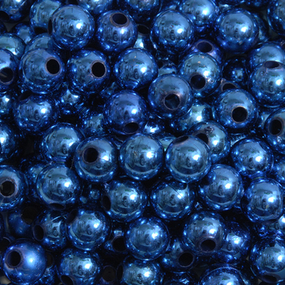 Бусины пластм.  8 мм (уп. 10 г) А33 синий в интернет-магазине Швейпрофи.рф