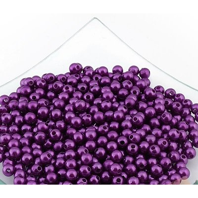 Бусины пластм. 10 мм (уп. 10 г) 207 фиолетовый в интернет-магазине Швейпрофи.рф