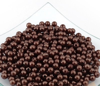 Бусины пластм. 12 мм (уп. 10 г) 158 коричневый