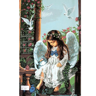 Рисунок на канве Гелиос И-034 «Ангелочек» 43*62 см в интернет-магазине Швейпрофи.рф