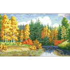 Рисунок на канве Гелиос П-028 «Золотая осень» 50*33,5 см