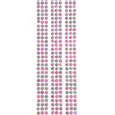 Стразы клеевые на листе 4 мм грани звездочки (уп. 390 шт.) розовый в интернет-магазине Швейпрофи.рф