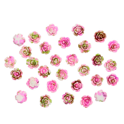 Декор AS12-01 Цветочки для скрапбукинга 6 мм (уп 30 шт)  розовый 7723898 в интернет-магазине Швейпрофи.рф
