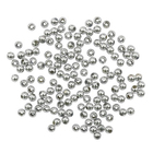 Бусины Астра 7722537 пластик. металл. 4 мм (уп 15 гр) серебро