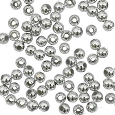 Бусины Астра 7722538 пластик. металл. 6 мм (уп 15 гр) серебро в интернет-магазине Швейпрофи.рф