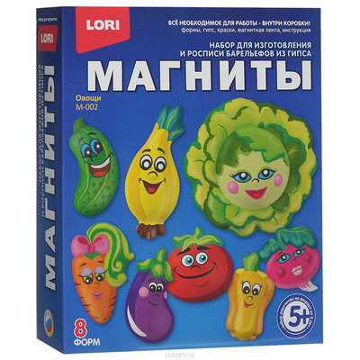 Магниты из гипса LORI 5-8 см М-002 «Овощи» в интернет-магазине Швейпрофи.рф