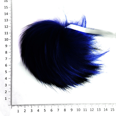 Помпон натуральный 18-20 см RUS.PNE  Енот 09 синий в интернет-магазине Швейпрофи.рф