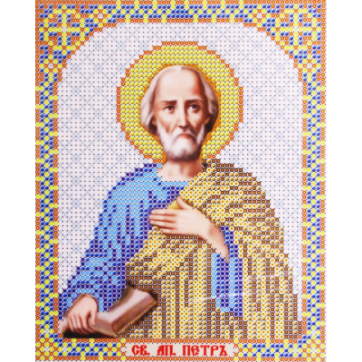 Ткань для вышивания бисером Благовест И-5128  Св. Апостол Петр 13,5*17 см в интернет-магазине Швейпрофи.рф