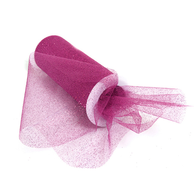 Фатин TBY.C в шпульках с глиттером шир. 150 мм  (уп. 9,14 м) 08 розовый в интернет-магазине Швейпрофи.рф