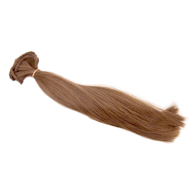 Волосы для кукол (трессы) Прямые L=47-50 см, h=25-28 см каштановый в интернет-магазине Швейпрофи.рф