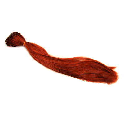 Волосы для кукол (трессы) Прямые L=47-50 см, h=25-28 см медный в интернет-магазине Швейпрофи.рф